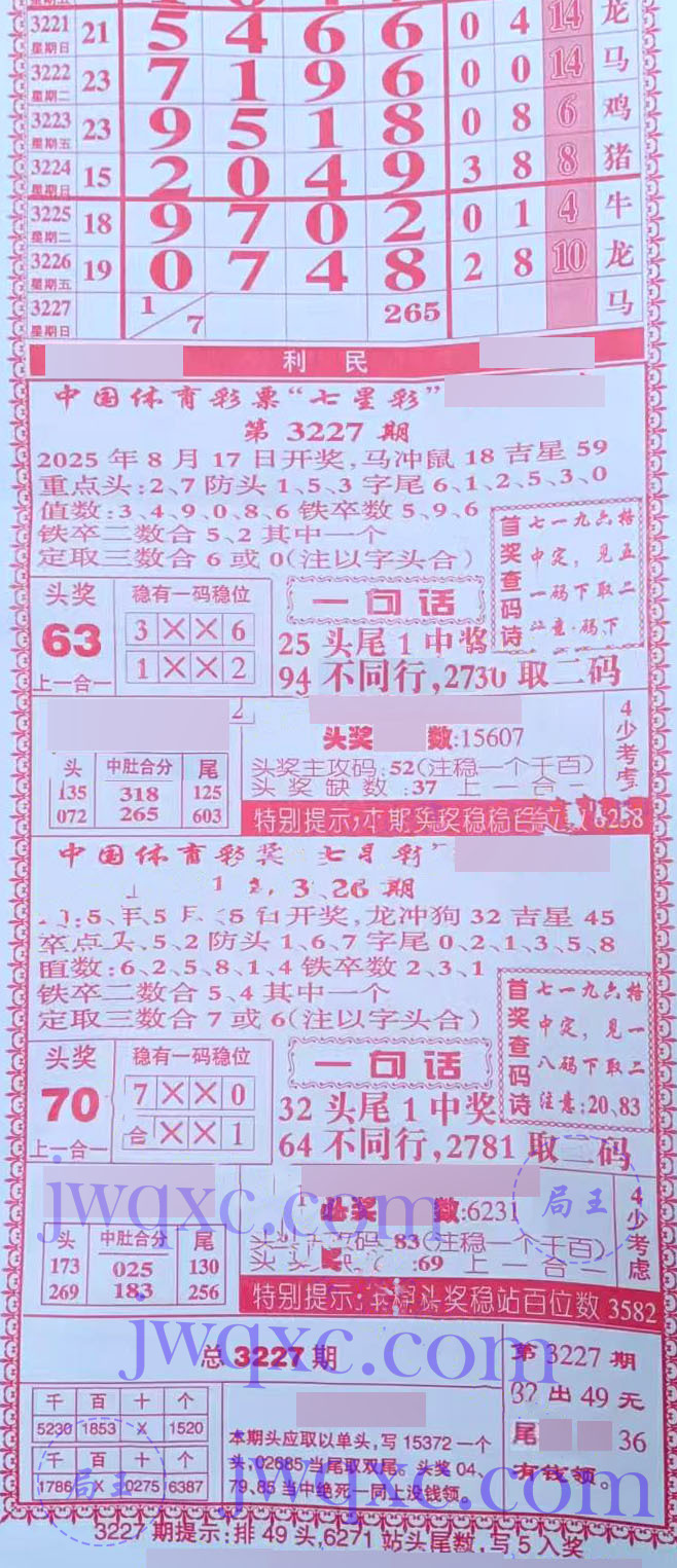 利民总版（直通车）