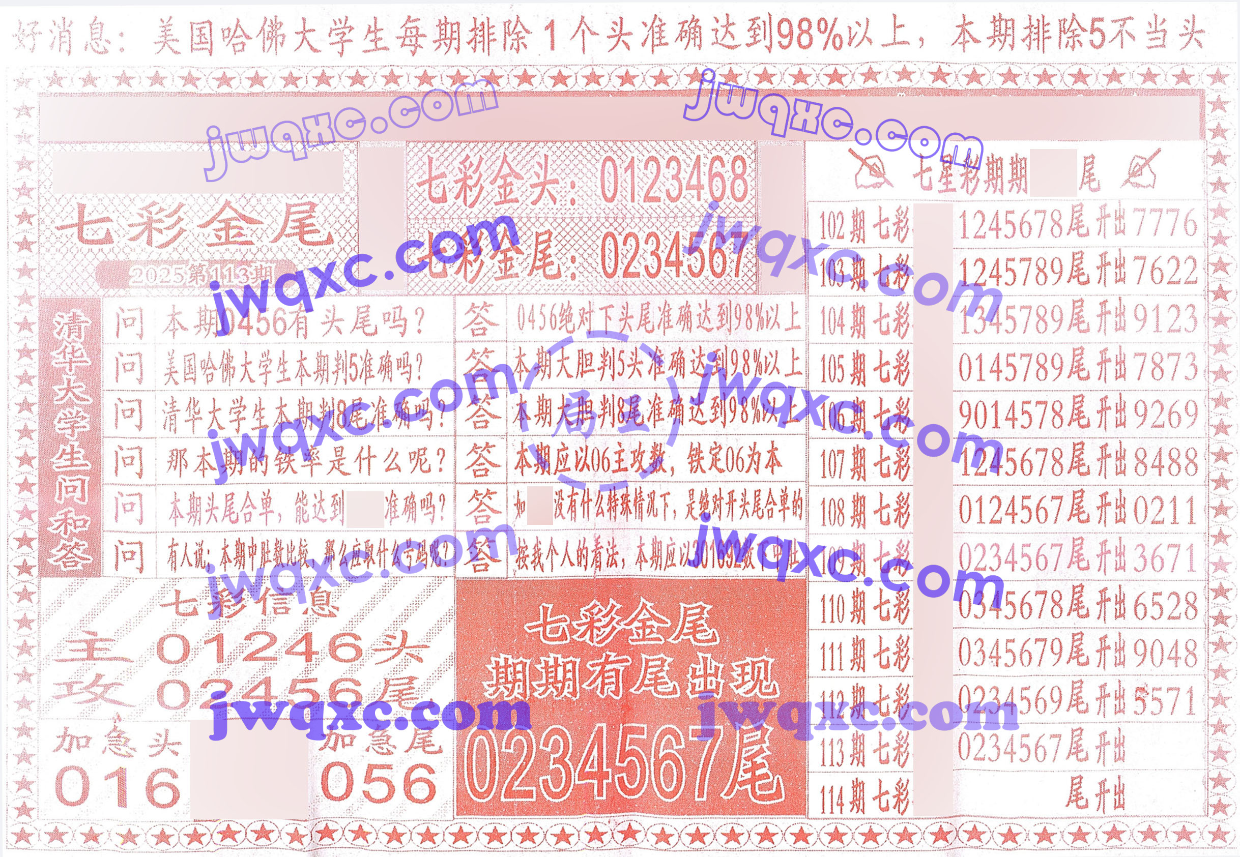七彩金尾