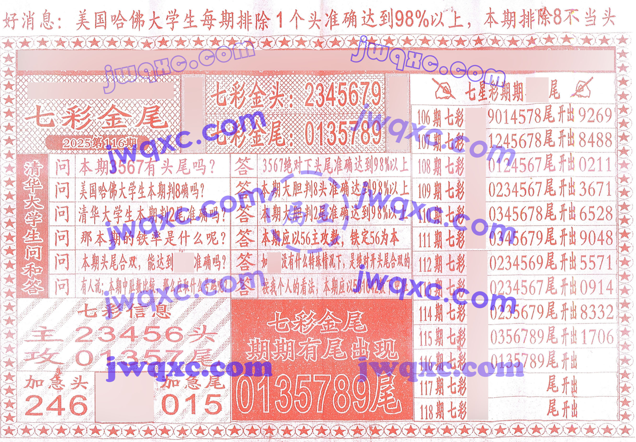 七彩金尾