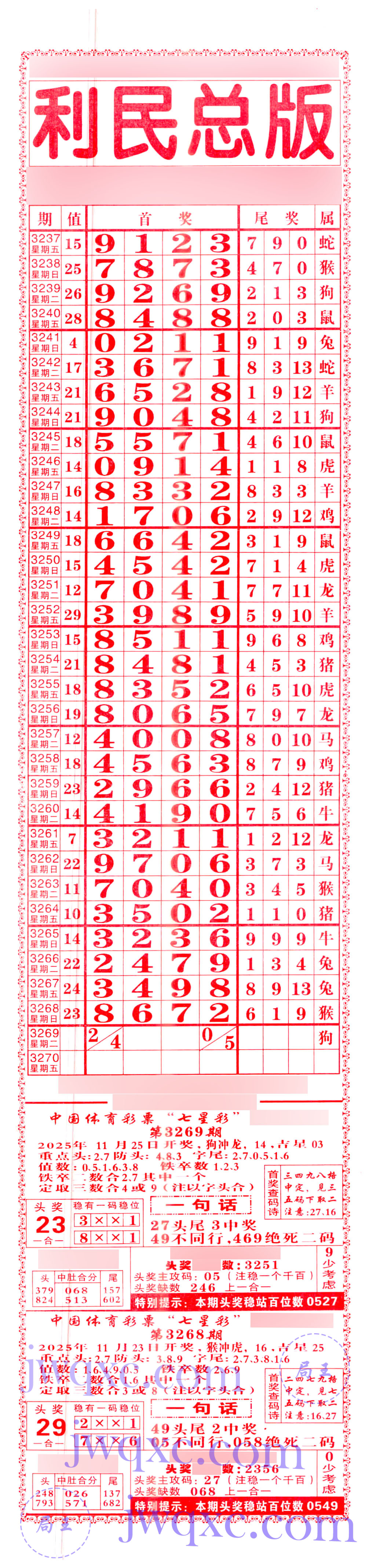 利民总版（直通车）