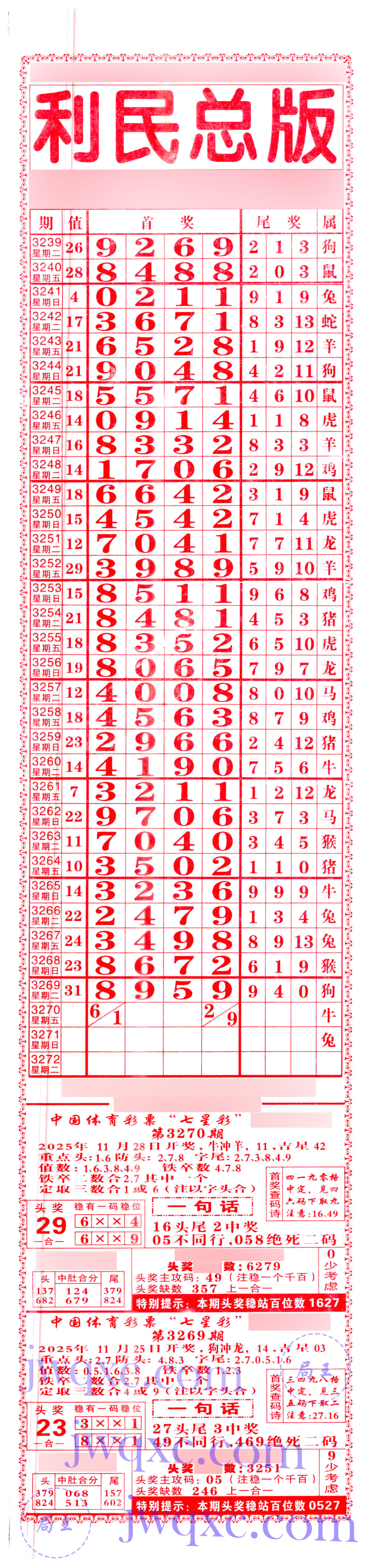 利民总版（直通车）