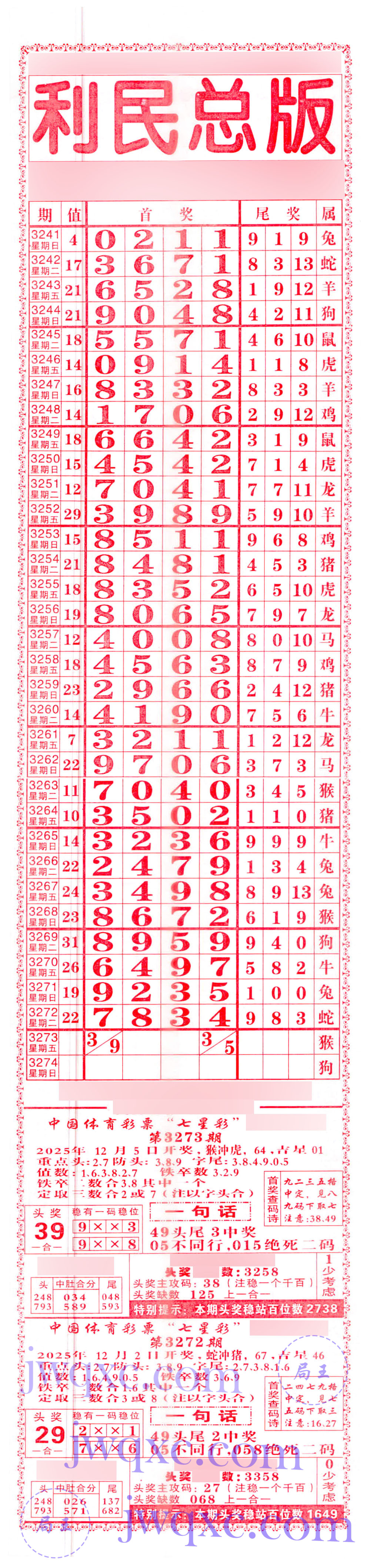 利民总版（直通车）