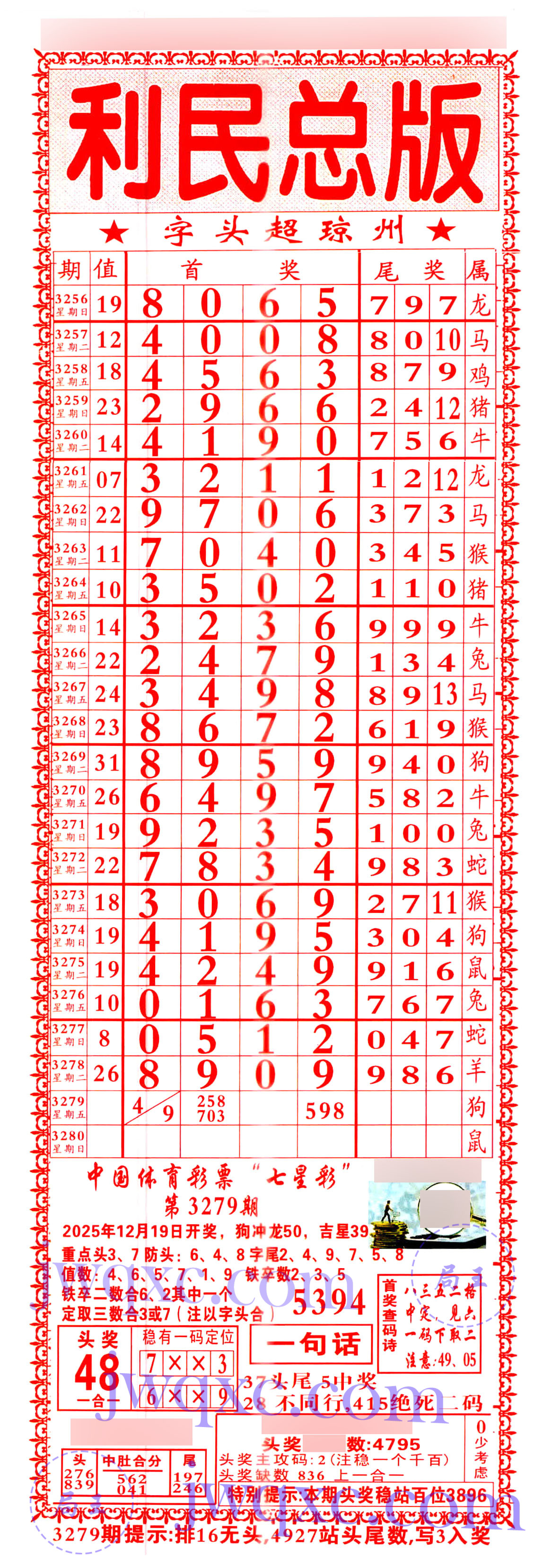 利民总版（直通车）